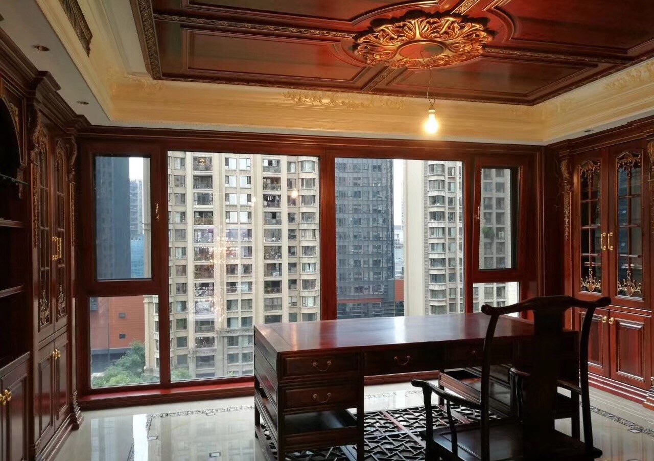 鋁包木門窗實景展示