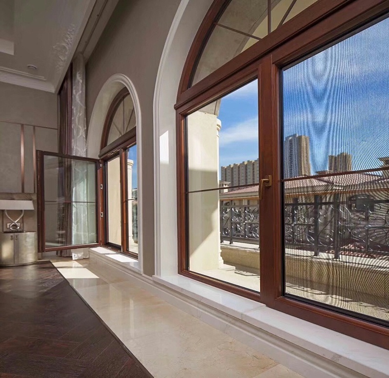 定制隔音鋁包木門窗展示